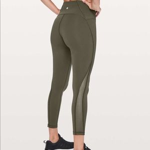 Lululemon Olive Green Train Times Leggings